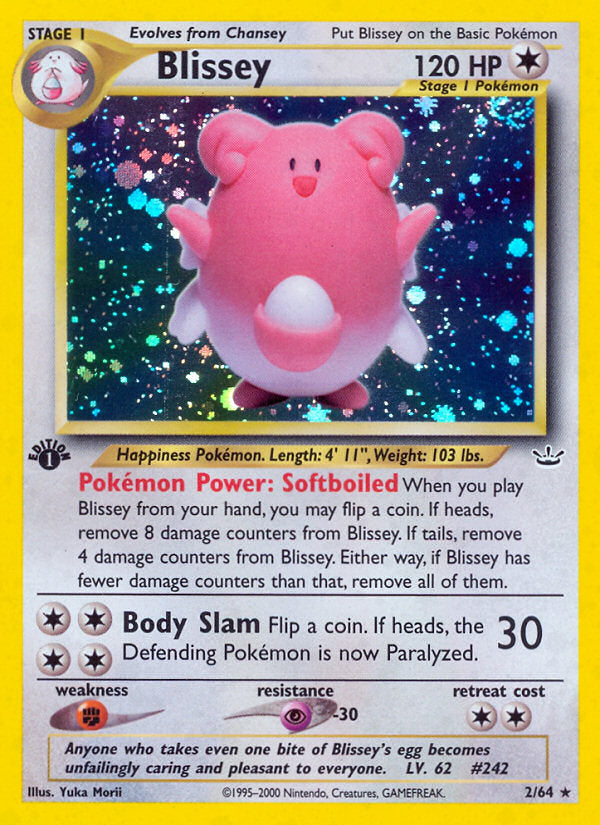 Neo Revelation Holo Blissey #2/64 first edition